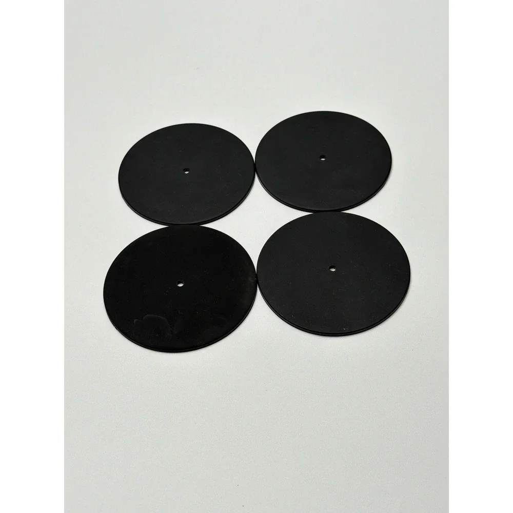 The Watermarks Keep It Clean Vinyl Record‎ Coasters Set 4 1981 Household Records